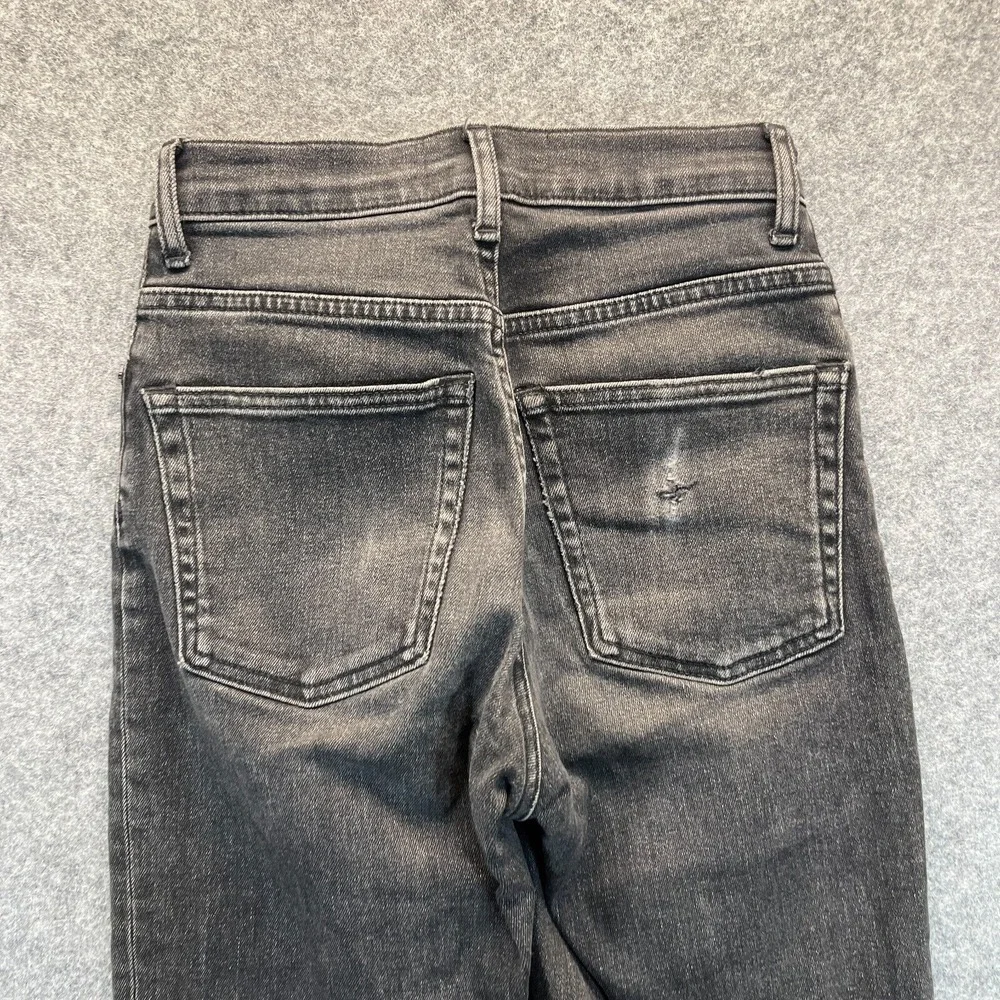 Everlane Jeans Women's Size 23 The High Rise Straight Leg Black Stretch‎ Denim